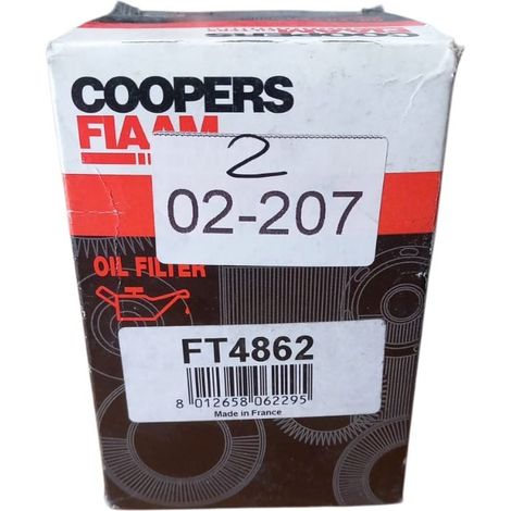 Filtro olio motore marca coopers fiaam codice filtro ft4862