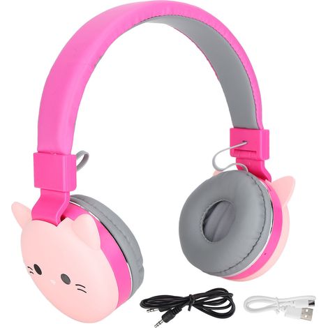 Casque Enfant Animaux Mignons Bluetooth 5.0 avec Micro pour Filles Garçons Chat (1/5)