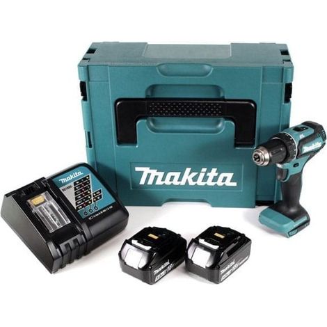 Taladro atornillador MAKITA DDF485RTJ - 18V - 2 baterías BL1850B - Cargador DC18RC