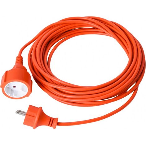 Rallonge universelle 30m 2x1mm² – 10A – 2300W – Tension 220-240V AC – Pour équipements de jardinage – Câble extérieur flexible – Ecolight