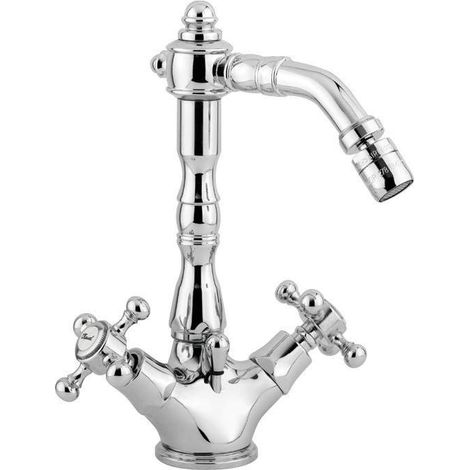 Mezclador de bidé con caño giratorio Paffoni Belinda FBLV135CR  Cromo - Desagüe automático 1"1/4 - belinda