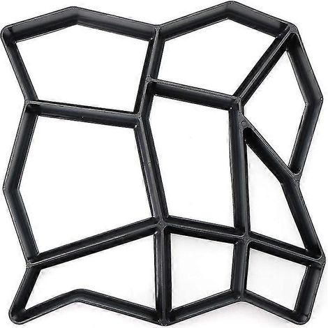 Kit de jardin DIY en plastique pour allée, modèle de pavé en béton, dalles de jardin en ciment (1/5)