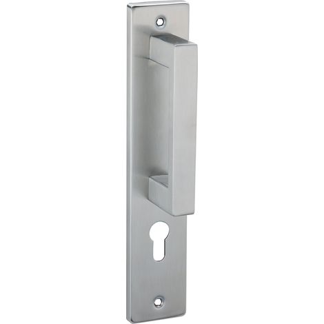 Manillón acero inoxidable placa rectangular asa desplazada bocallave 8004G