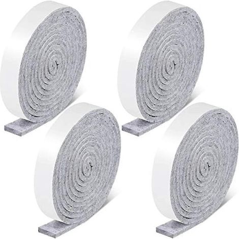 Bandes de feutre autocollantes de 1,27 cm x 152,4 cm (1/2 po x 60 po) avec support adhésif. Rouleaux de bandes de feutre en polyester résistant, auto-adhésif, pour meubles et bricolage. (1/5)