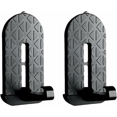 LaBlanc – Trittstufe für Autotüren, 2-teilig, aus Aluminiumlegierung, zur Dachreinigung, geeignet für SUV, Wohnmobil, Jeep (Schwarz) (1/4)