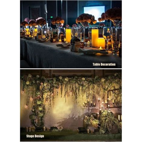 Bougies LED Bougie LED Flamme Vacillante Fausse Bougie Flamme Vacillante Bougie A Pile Bougies À LED[1061] (1/4)