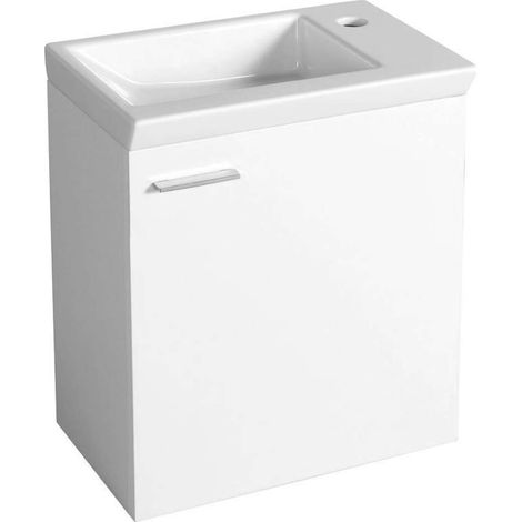 Aqualine Zoja - Mobile lavabo sospeso 44x50x25 cm, bianco 51046