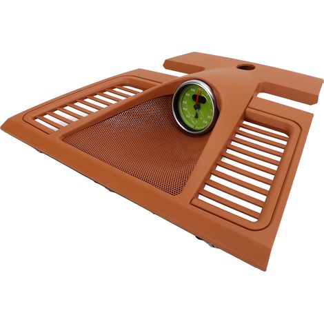 Panneau Tableau de Bord Supérieur Central 970 552 151 01 6W0 Cadran Horloge Garniture Remplacement pour Panamera 2010-2016 Marron Clair (1/5)