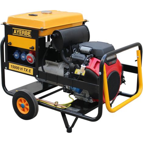 BRICOSOL GENERADOR GASOLINA AYERBE 15000 H TX AVR ARRANQUE ELECTRICO (1/2)