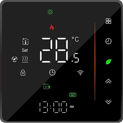 WiFi Smart Room Thermostat for Water Heating Programmable Adjustable Brightness App Compatible (1/5)