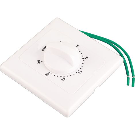 Minuteur Mécanique de Pompe AC 220V, Interrupteur à Compte à Rebours pour Montage Murale 86 Panneau, Contrôle 30 Min