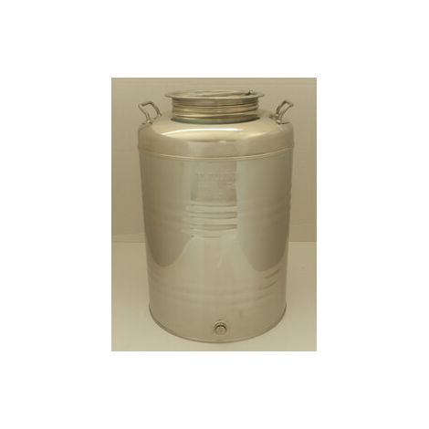 FUSTO OLIO ACCIAIO INOX 441  50 L AGGRAFFATO