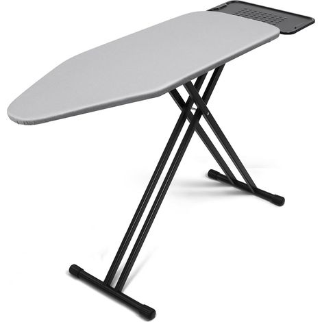Planche à repasser avec grand support pour fer à repasser à vapeur, stable, 122 x 43 cm (1/5)