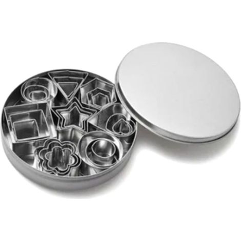 Set mit 24 Ausstechformen aus Edelstahl 430 – Obst- und Gemüse-Keksformen zum Selberbacken