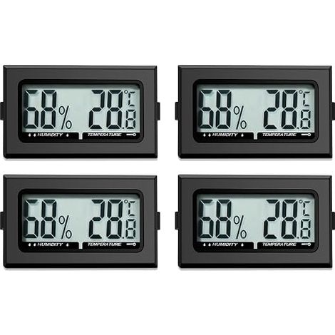 Thermomètre numérique pour intérieur et bureau, cuisine, incubateur et serre - hygromètre mini intérieur (1/5)