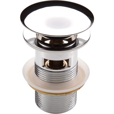 Tappo per lavabo o bidet - con troppopieno cromato NHC 010B (1/4)