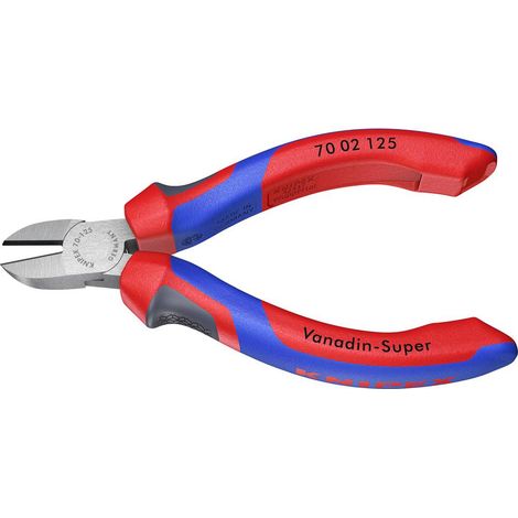 KNIPEX 70 02 125 Tronchese laterale con manici comfort atramentata nera 125 mm