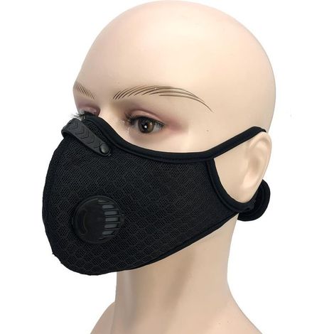 Masque anti-poussière pour le travail du bois, masque en maille de sports de plein air anti-poussière au charbon actif pour la construction, la tonte, le meulage, le jardinage, le nettoyage, la peintu (1/5)