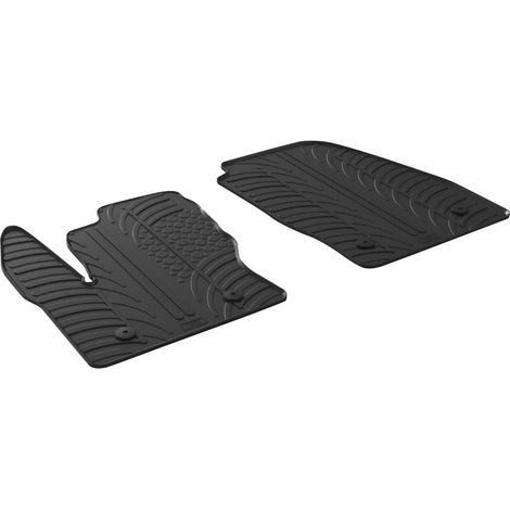 Set tappeti su misura in gomma - compatibile per Ford Transit Connect (04/1709/24) - Ford Transit Connect (09/24)