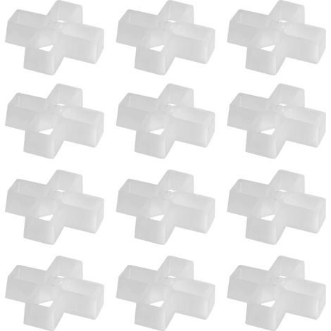 100x Entretoises de Tuile en Forme de Croix 10mm Joints Structure Creuse en Plastique pour Bricolage Carrelage Mural Dalles de Jardin Léger Portable Durable (1/5)