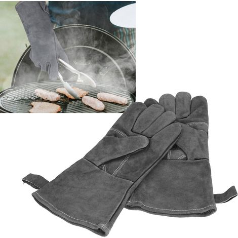 Gants de barbecue, résistants aux hautes températures, compatibles avec le micro-ondes, ignifugés et adaptés à l'ouverture des bouteilles de bière. (1/5)