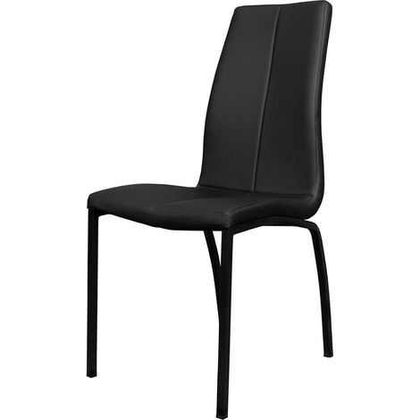 Selsey ZAGORAC - Chaise salle à manger - noire - pratique - confortable (1/5)