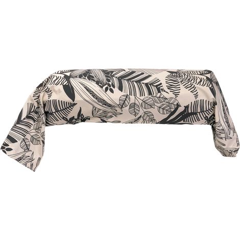 Taie de traversin percale de coton ALBA 140x43 cm (1/5)