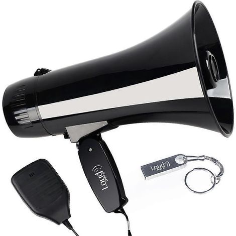 Haut-parleur portable 35 watts PA Bullhorn avec porte-voix détachable( ) (1/4)