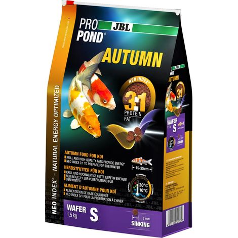 JBL Cibo Autunno per Koi, Pastiglie Cibo sommergibile, Cibo di stagione, ProPond Autumn, Taglia: S, 1,5 kg