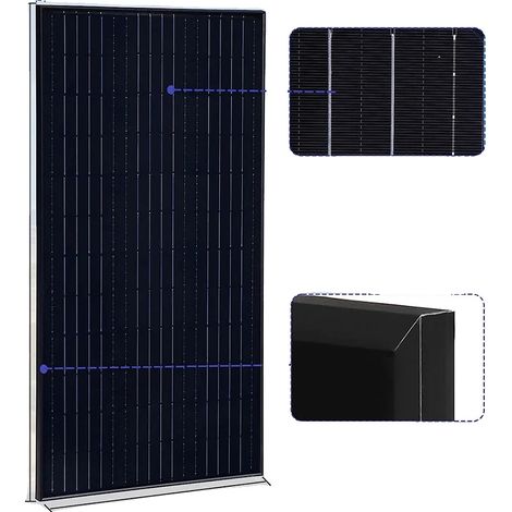 Panneau Solaire, Haute Efficacité, Options de Puissance Polyvalentes, Panneau Solaire 100W (1/2)