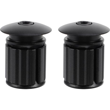 Bouchons de Guidon en Alliage D’Aluminium Noir, Lot de 2 (1/5)