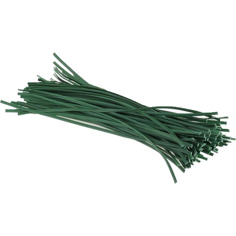 Piattina filo metallico rivestito in pvc tagliata a spezzoni per fissaggi manuali -15 cm (1/4)