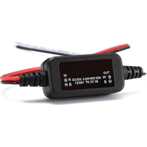 Convertisseur Buck DC-DC 12/24V vers 5V 3A 15W Step-Down Module Régulateur Entrée 8-30V, convertisseur abaisseur et adaptateur pour projets DIY, robotique, automobile, LED et alimentation (1/5)