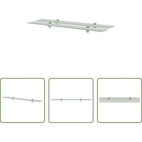 Glasregal - Schweberegale 2 Stk. Glas 80x10 cm 8 mm (1/5)