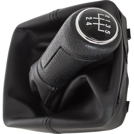 Pomo de palanca de cambios + funda para VW Polo 9N FL 05-12, 5 velocidades (1/5)