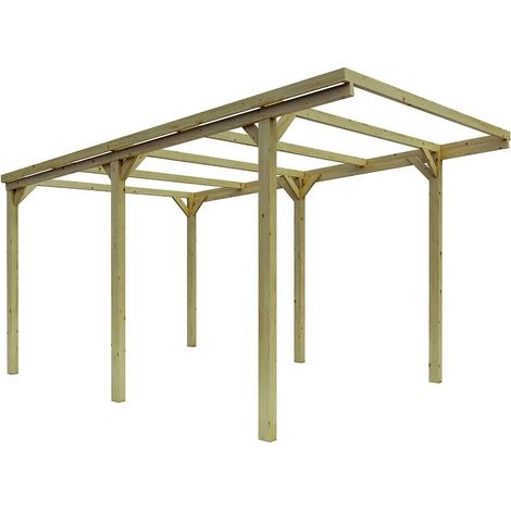 CarPort - Pergola da Giardino 3x5 in Legno per Auto (1/4)
