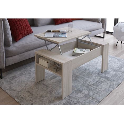 TAVOLO BASSO ANDREA 100X50XH42,5CM OLMO (1/2)