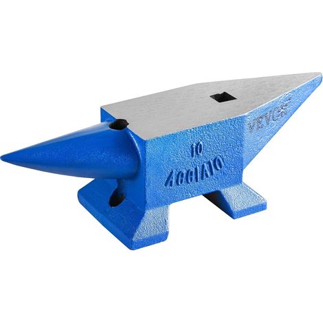 Outil de Banc de Forgeron de Bloc d'acier moulé d'enclume de Corne Ronde Simple 10-60KG Bijoux Faisant l'équipement Manuel for des forgerons(132LBS 60KG) (1/5)