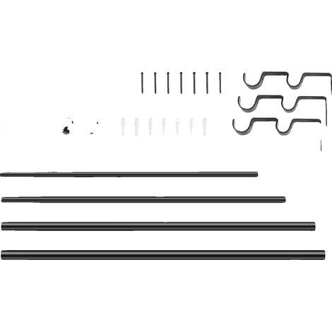 Barras para cortinas, de longitud ajustable, fabricadas en acero inoxidable resistente, con capacidad de 36 a 72 pulgadas. (1/2)