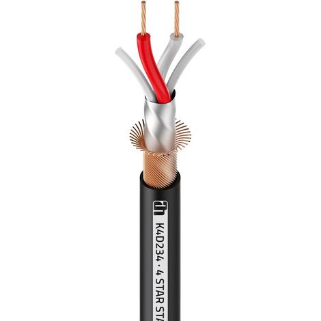 Cable Dmx 2x0,34mm Negro Adam 4star (100m) K4d234