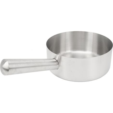 Louche à eau en acier inoxydable, cuillère à long manche pour laver les légumes, grande taille, diamètre 20,6 cm (8,1 pouces). (1/5)