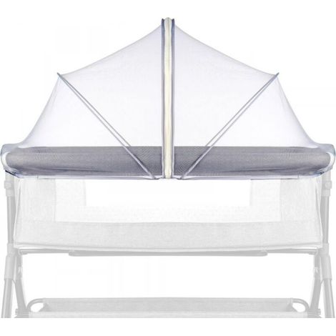 Moustiquaire pour berceau, anti-insectes, punaises de lit et chats, fermeture éclair à double sens, blanche (1/5)