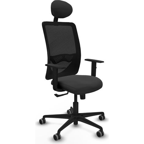 Silla de oficina piqueras y crespo Zulema negro espuma cómoda (1/2)