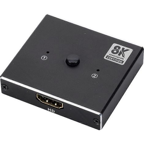 Commutateur de distribution bidirectionnel 8K 60 Hz compatible 1x2/2x1, adaptateur de commutateur de hub compatible (1/5)