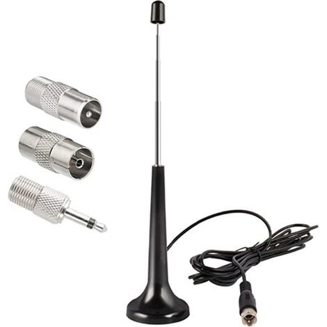 FM radio antenna, DAB digital telescopic antenna, universal antenna for TV and radio (1/4)