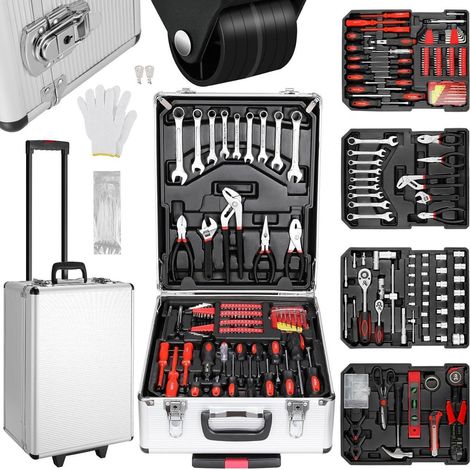 Werkzeugkoffer 799-teilig mit Rollen für Auto, Haushalt & Werkstatt (1/5)