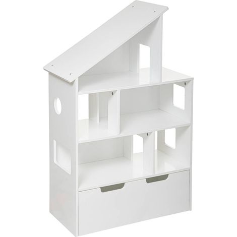 Libreria maison con cassettoni bianchi h104cm - Atmosphera créateur d'intérieur (1/5)