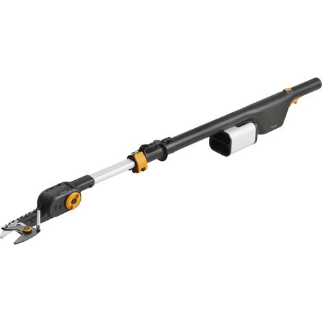 Coupe-branche (outil seul) à batteries universelles amovibles 12V-4 Ah Fiskars (disponibles code 1082342), portée 3,4m, autonomie 1500 coupes, diamètre de coupe 32mm, tête réglable 230° (1/5)