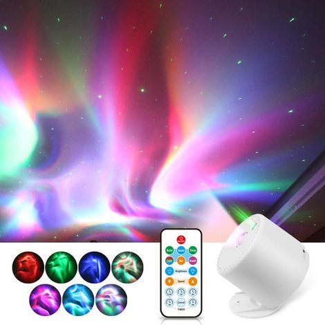 Proyector de cielo estrellado, proyector de galaxias con control remoto, proyector de luz nocturna con velocidad y brillo ajustables para decoración de dormitorios, niños y adultos [Clase energética F