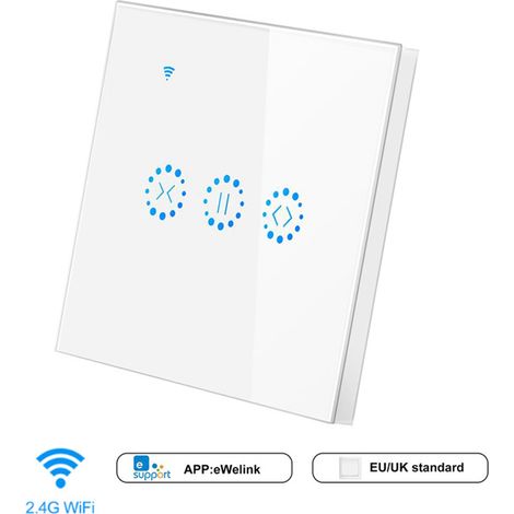 Intelligente WLAN-Fernbedienung für Vorhänge, Garagentore, Türöffner, Rollladenmotoren, Zeitschaltuhren für Jalousien und Rollläden, Sprachsteuerung für die Schlafenszeit, Lichtschalter, kompatibel mi (1/5)
